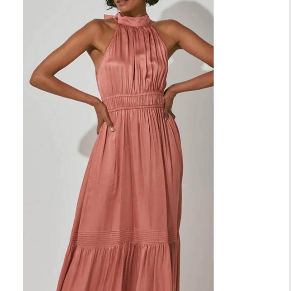 Cleobella
Margot Ankle Dress, RoseSleeveless Halter Neck Backless Dress